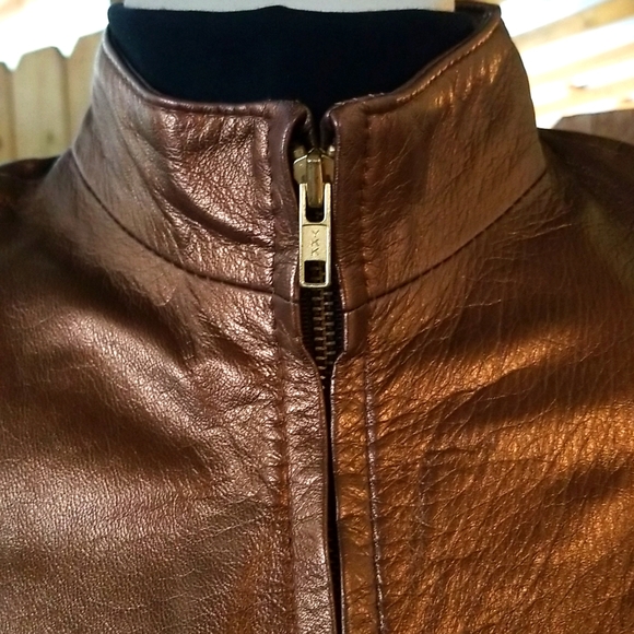IMAGE LEATHER- Leather Jacket in Soft Golden Copper XS - Picture 2 of 5